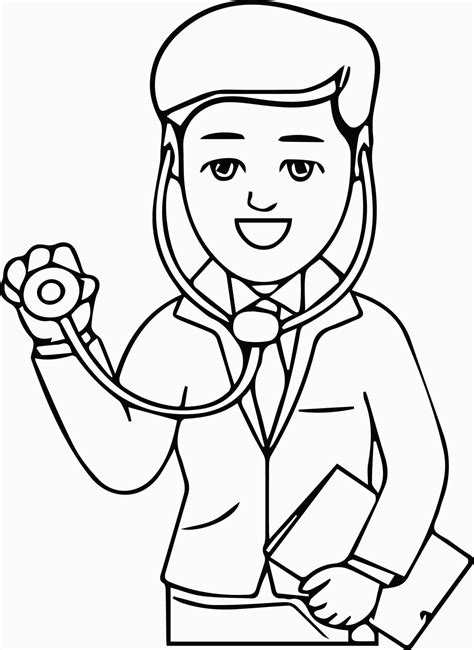 pro doctor coloring page  printable coloring pages  kids