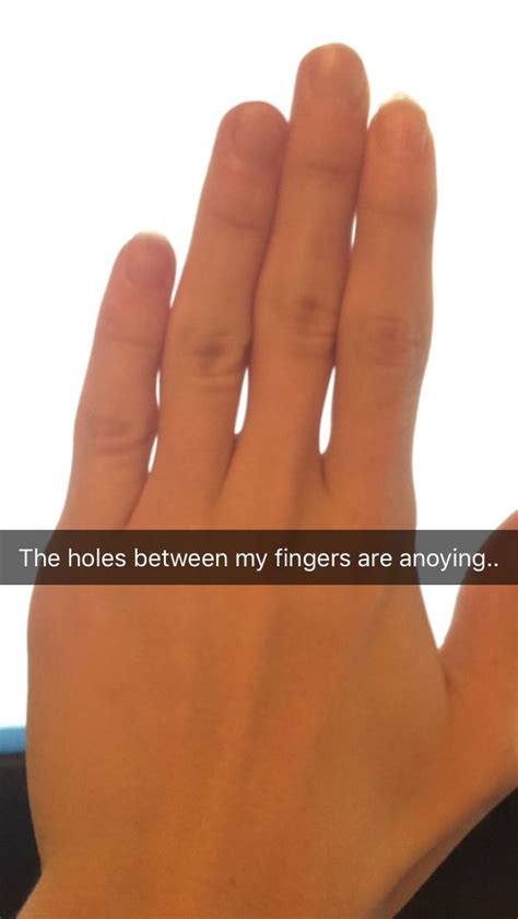My Fingers Are Thinner At The Bottom And Theyre Not Straight At All