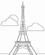 Eiffeltoren Downloaden Uitprinten Frankrijk sketch template