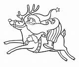 Natal Pai Renas Reindeer Pages Rudolph Papai Ride Trenó Suas Riscos Coloringfolder Carinho sketch template