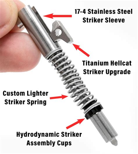 springfield hellcat titanium performance striker assembly