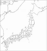 Giappone Cartina Muta Maps Prefectures Prefetture Stampare Sommerkleider Frontiere Kanto Plains sketch template