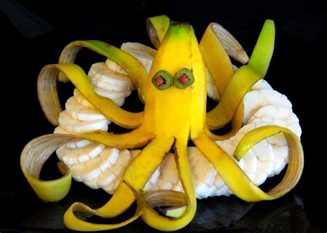 italypaul art  fruit vegetable carving lessons    banana decoration banana art