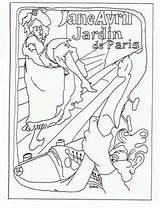Coloring Pages Lautrec Toulouse Jane Paris Books Avril Printable Adult Teaching Projects Famous Auction French Colors Drawing Easy Arte sketch template