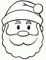 Santa Claus Face Coloring Popular sketch template
