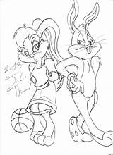 Bunny Lola Coloring Bugs Pages Drawing Popular Cheerleader Getdrawings Coloringhome sketch template