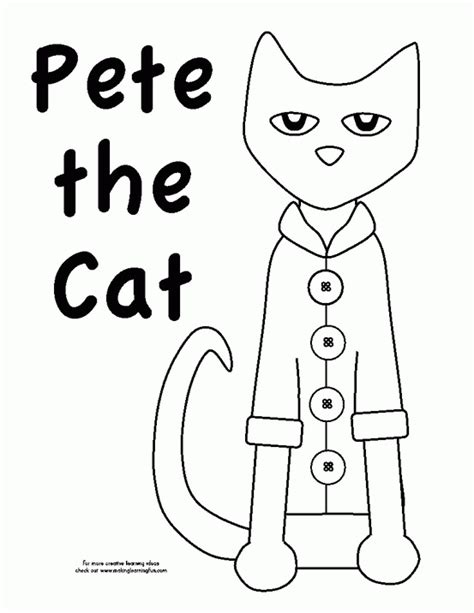 pete  cat printables coloring home sketch coloring page pete  cat