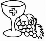 Communion Coloring Pages Holy sketch template