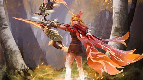 dota 2 gets a windranger arcana with new model second