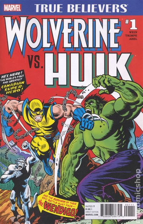 True Believers Wolverine Vs Hulk 2017 Comic Books