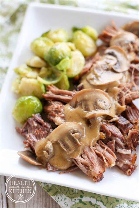 Low Carb Pressure Cooker Pork Roast With Mushroom Gravy