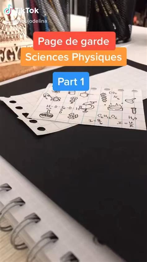 page de garde physique chimie video pages de garde cahiers notes