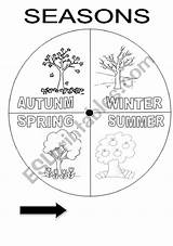 Wheel Seasons Worksheet Worksheets Preview Wheels Games English Eslprintables sketch template