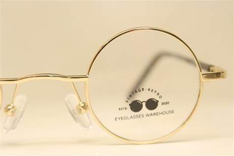 small lens round retro glasses gold tortoise john lennon style