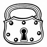 Clipart Lock Clip Door Key Library sketch template