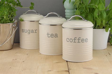 ehc set   airtight tea sugar  coffee storage canister jars cream