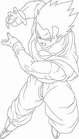 Gohan Lineart Brusselthesaiyan Dbz sketch template