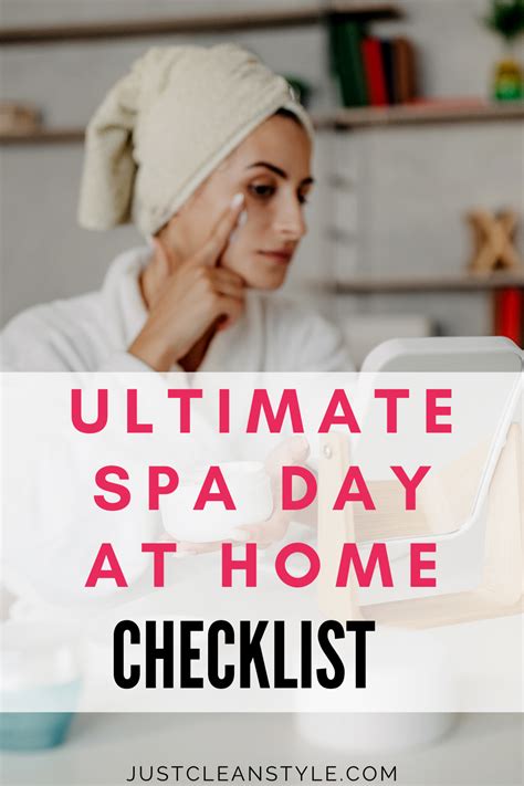ultimate spa day  home checklist spa day  home spa day spa