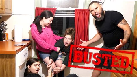 dad catches his daughters sneaking out youtube