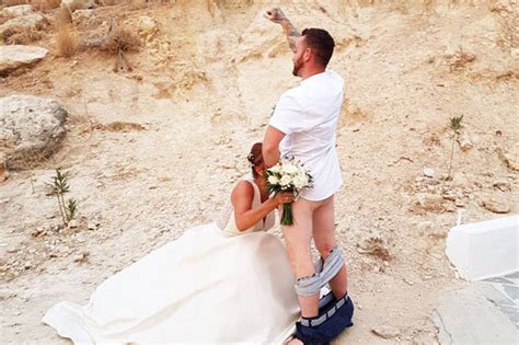 oral sex wedding photo groom behind snap says greeks
