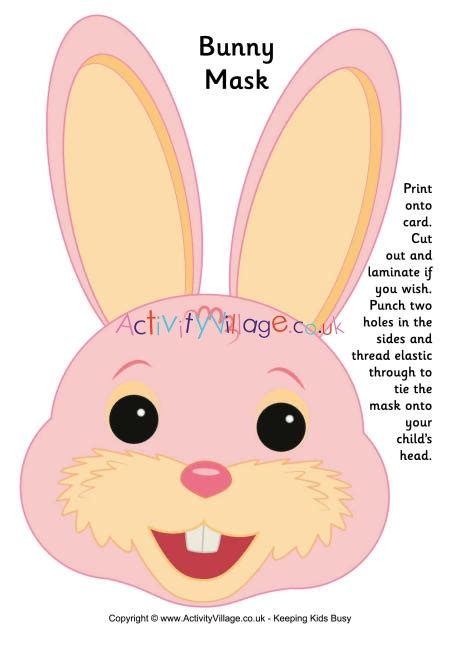 bunny mask printable