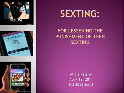ppt sexting for lessening the punishment of teen sexting powerpoint