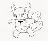 Wartortle Pages Coloring Pokemon Blastoise Template Squirtle Sketch sketch template