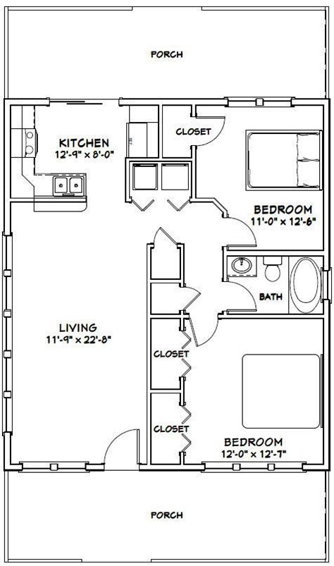 house xhn  sq ft excellent floor plans cottage floor plans bedroom