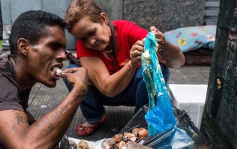fotos de venezolanos comiendo en la basura de lo que no se habla en el diÁlogo