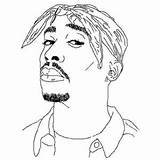 Tupac 2pac Xcolorings Lineart sketch template