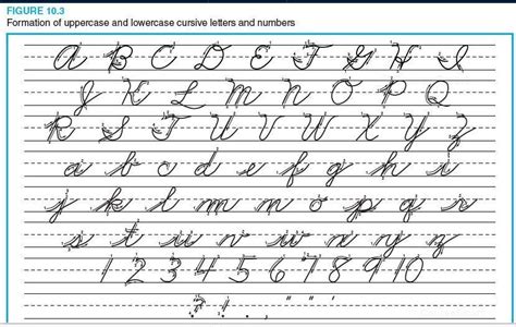 cursive alphabet printable cursive chart lowercase cursive letters