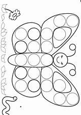 Coloriage Papillon Maternelle Enregistrée Assmatenbourgogne Colorino Gommette Gomettes Animaux sketch template