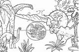 Jurassic Coloring Pages Kids sketch template