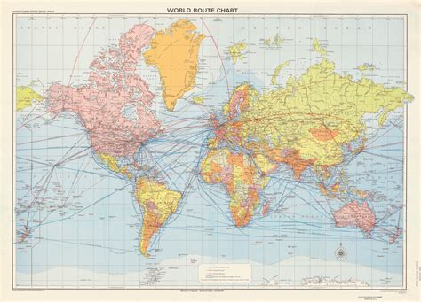 world route chart  mapping globalization
