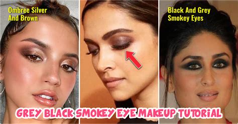 Grey Black Smokey Eye Makeup Tutorial Indian Makeup And Beauty Blog