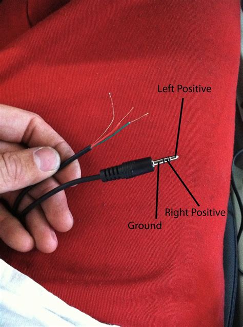 aux cord wiring diagram