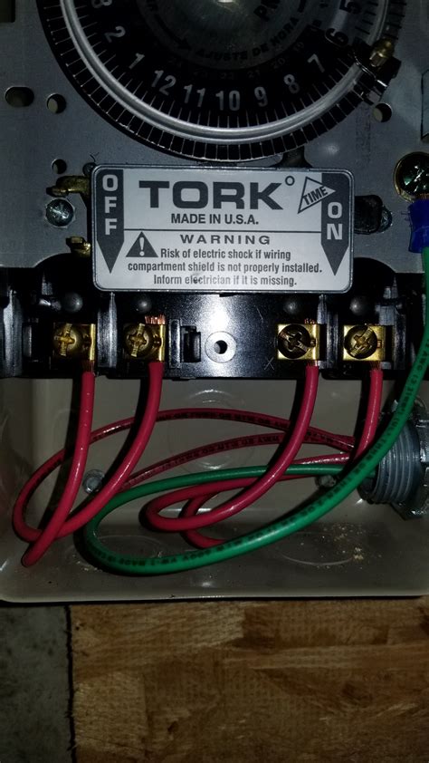replacing  intermatic  timer   tork     sense   wires