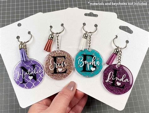 keychain packaging template   svg cut files