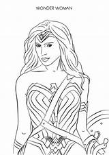 Wonder Woman Coloring Pages Superhero Women Easy Choose Board Print sketch template