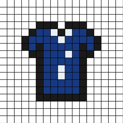 chelsea fc home shirt   pixel art easy pixel art pixel art