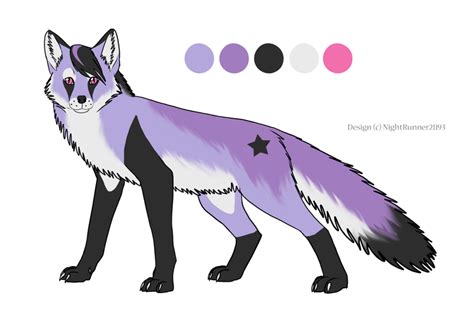purple fox  morgan michele  deviantart