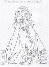 Frozen Coloring Pages Disney Official Printable Elsa Anna Fanpop Illustrations sketch template