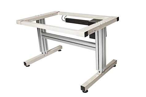 leg electric adjustable height work table ergsource