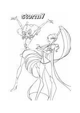 Winx Coloring Club Trix Pages Storms Stormy Queen sketch template