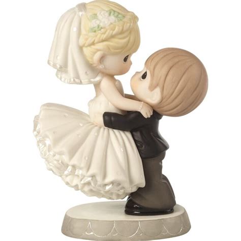 new precious moments porcelain figurine wedding couple cake topper