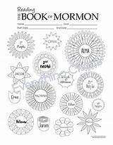 Reading Mormon Book Chart Scripture Lds Study Printable Activity Coloring Pdf Family Chapter Charts Scriptures Church Etsy Flower Color Days sketch template