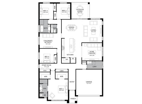 primary simple  story  bedroom house floor plans popular  home floor plans