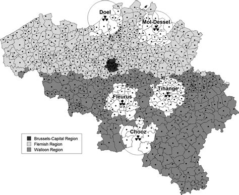 thyroid cancer incidence in the vicinity of nuclear sites in belgium