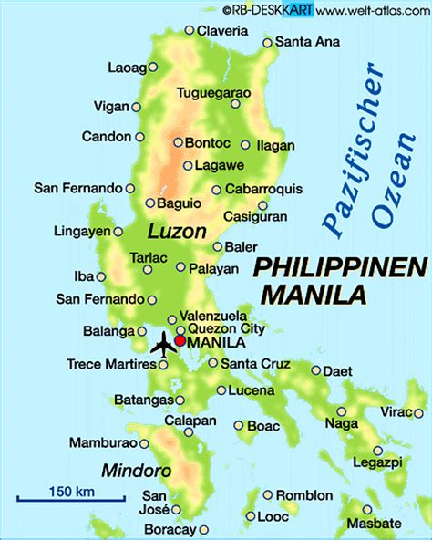 map of manila luzon region in philippines welt atlas de