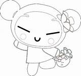Coloring Pucca Pages Site Fruits Bringing Di sketch template